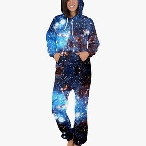 Stellar Night Sky Adult Footless Onsie